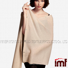 Poncho de cashmere com botões / poncho de cashmere / xale de cashmere / lenço de cashmere